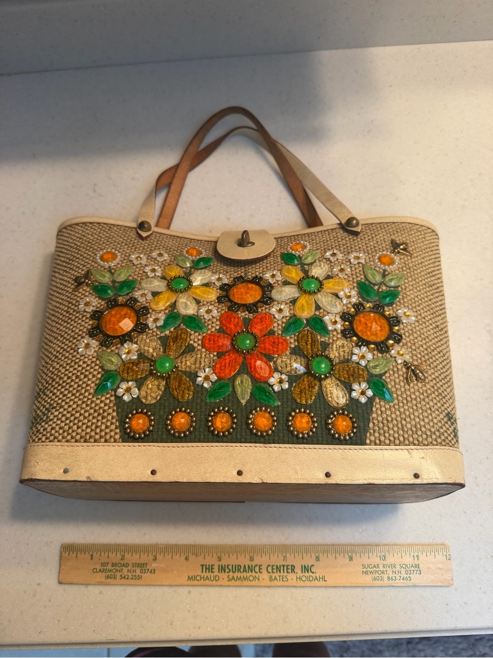Vintage Enid Collins Flower Basket Purse